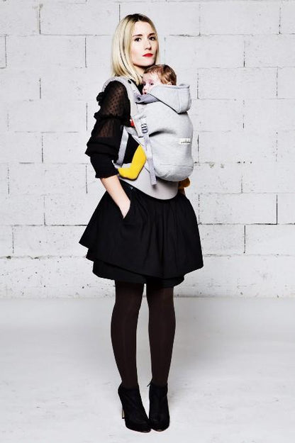 Love radius bæresele - Hoodie carrier - Lysegrå/Athletic Grey - bæresele - MamaMilla