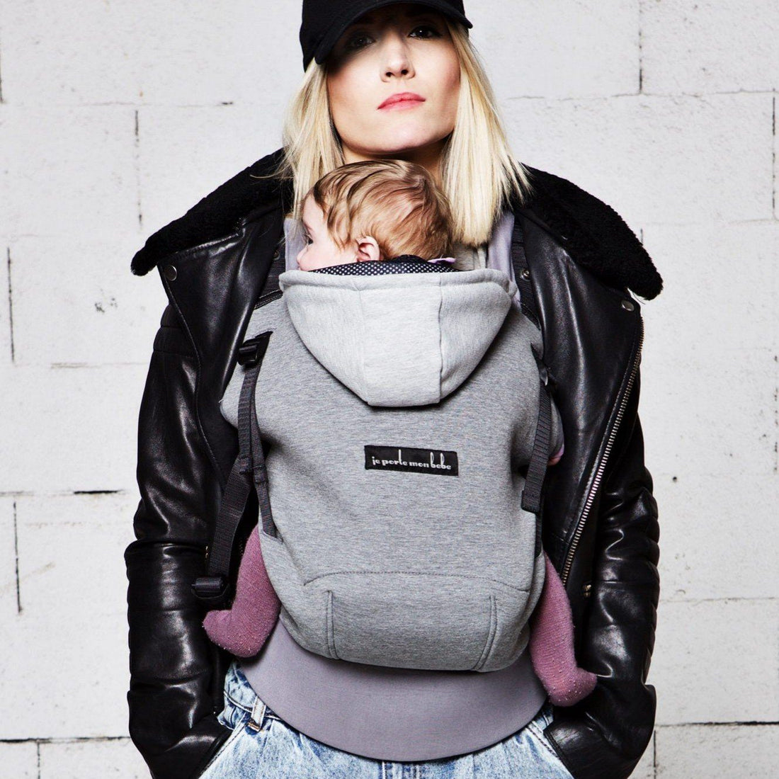 Love radius bæresele - Hoodie carrier - Mørkegrå/Flanel Grey - Bæresele - MamaMilla