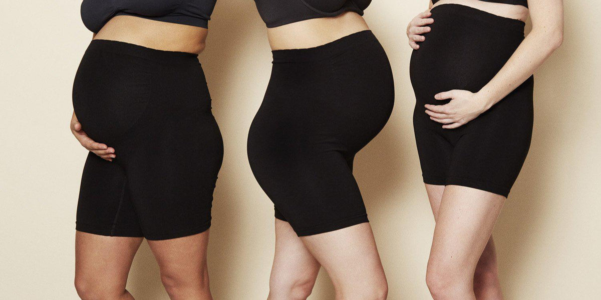 Momkind Support shorts til gravide - Sort - Graviditetstøj - MamaMilla