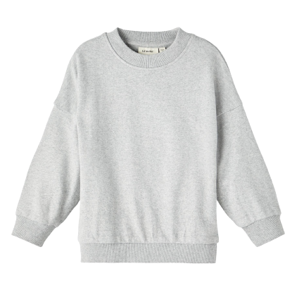 Lil&#39; Atelier sweat trøje - Grey melange - Trøje - MamaMilla
