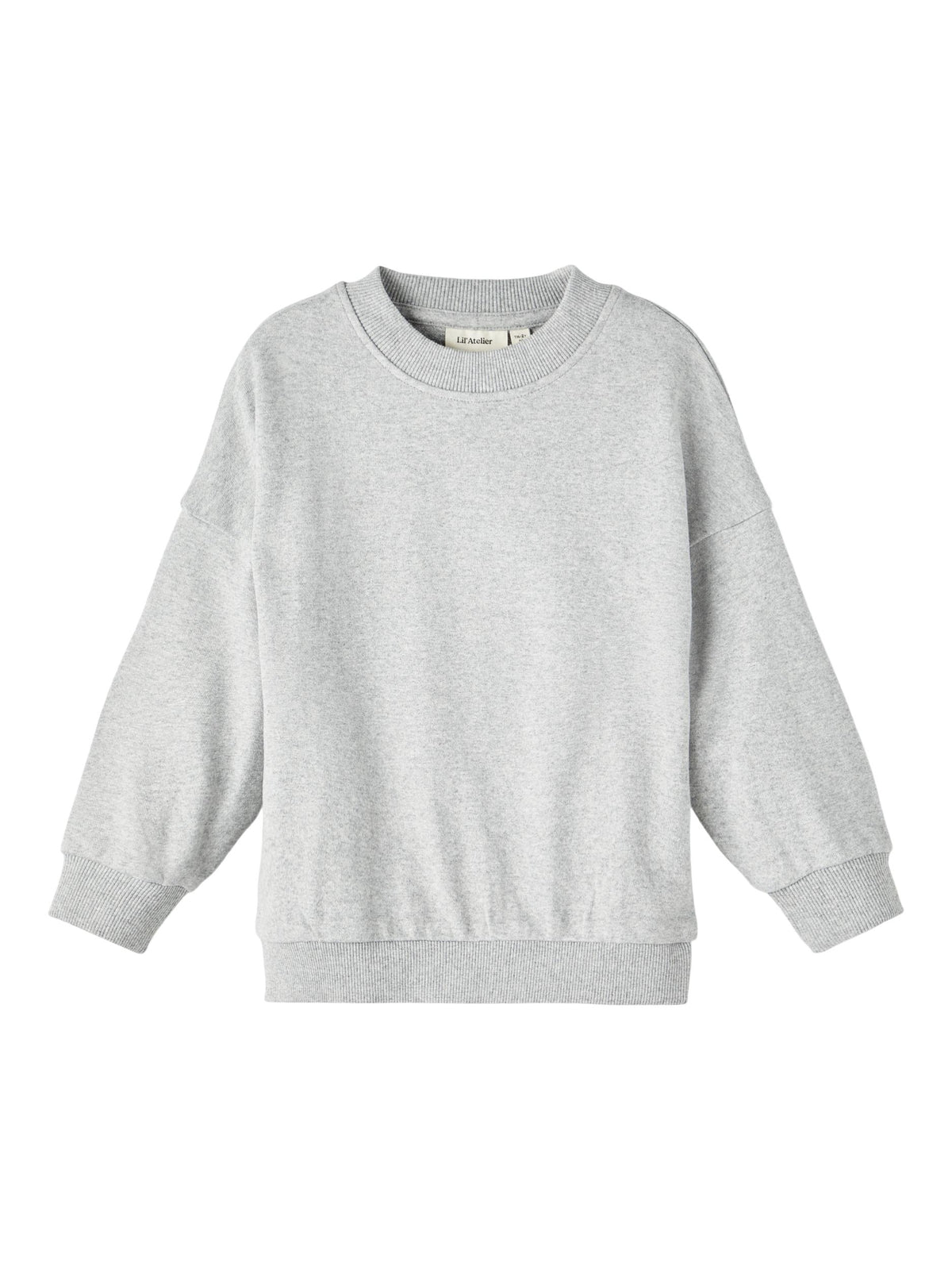 Lil&#39; Atelier sweat trøje - Grey melange - Trøje - MamaMilla