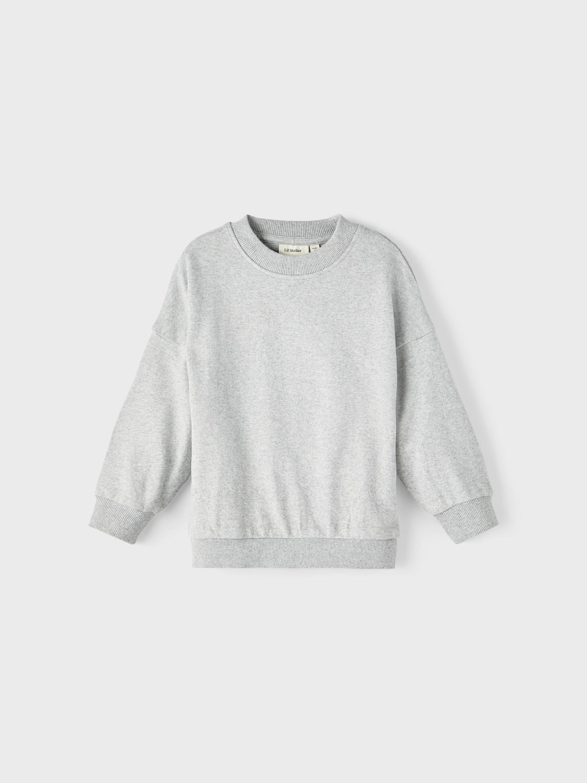 Lil&#39; Atelier sweat trøje - Grey melange - Trøje - MamaMilla