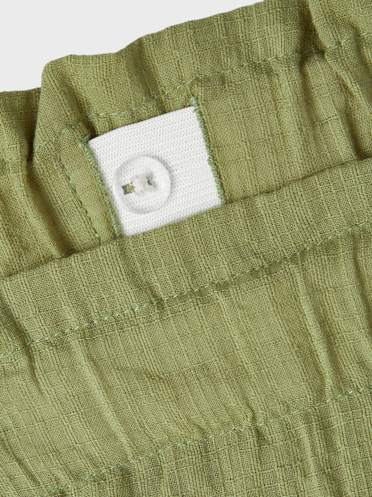 Lil&#39; Atelier Shorts i økologisk bomuld - Hessa - Sage - Bukser - MamaMilla