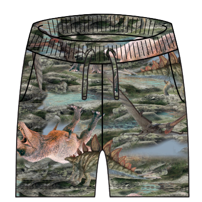 Name it shorts med dinoworld - Thyme - Shorts - MamaMilla