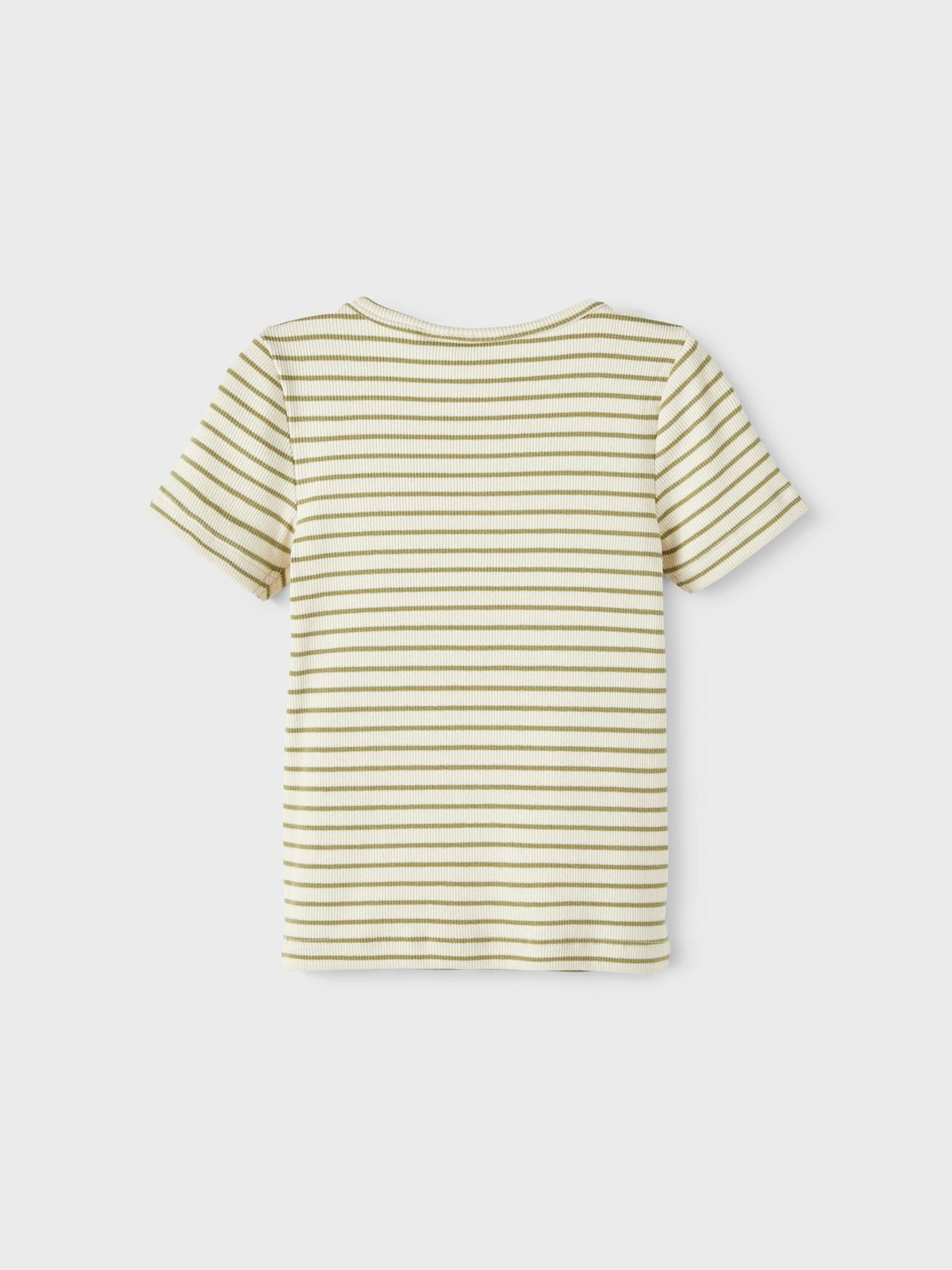 Lil&#39; Atelier t-shirt med korte ærmer - Gago - Striber - Sage - t-shirt - MamaMilla