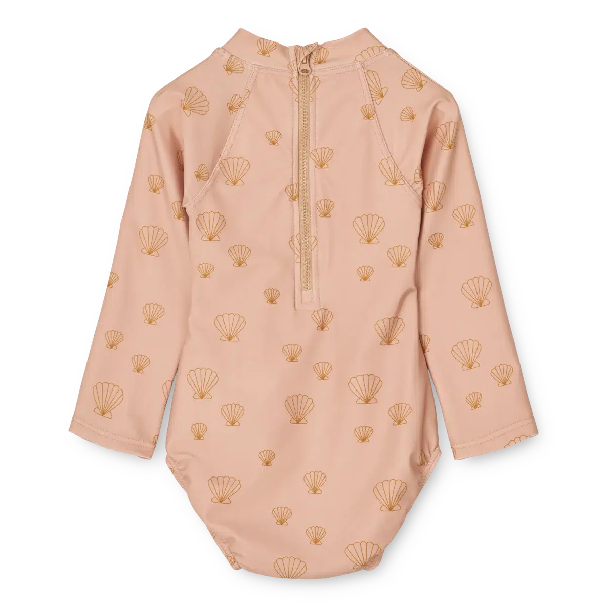 Liewood baby badedragt med lange ærmer - Maxime swimsuit - Sea shell / Pale tuscany - Badetøj - MamaMilla