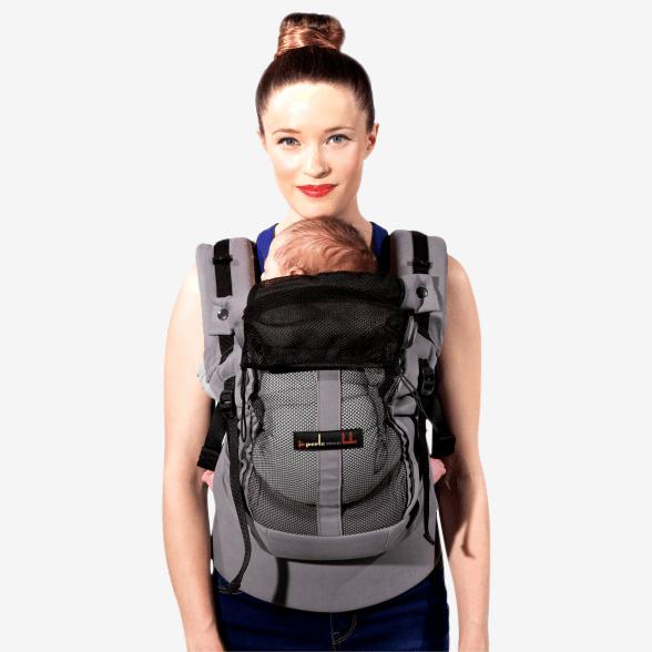 Love radius babystøtte til bæreselen - Lysegrå - bæresele - MamaMilla