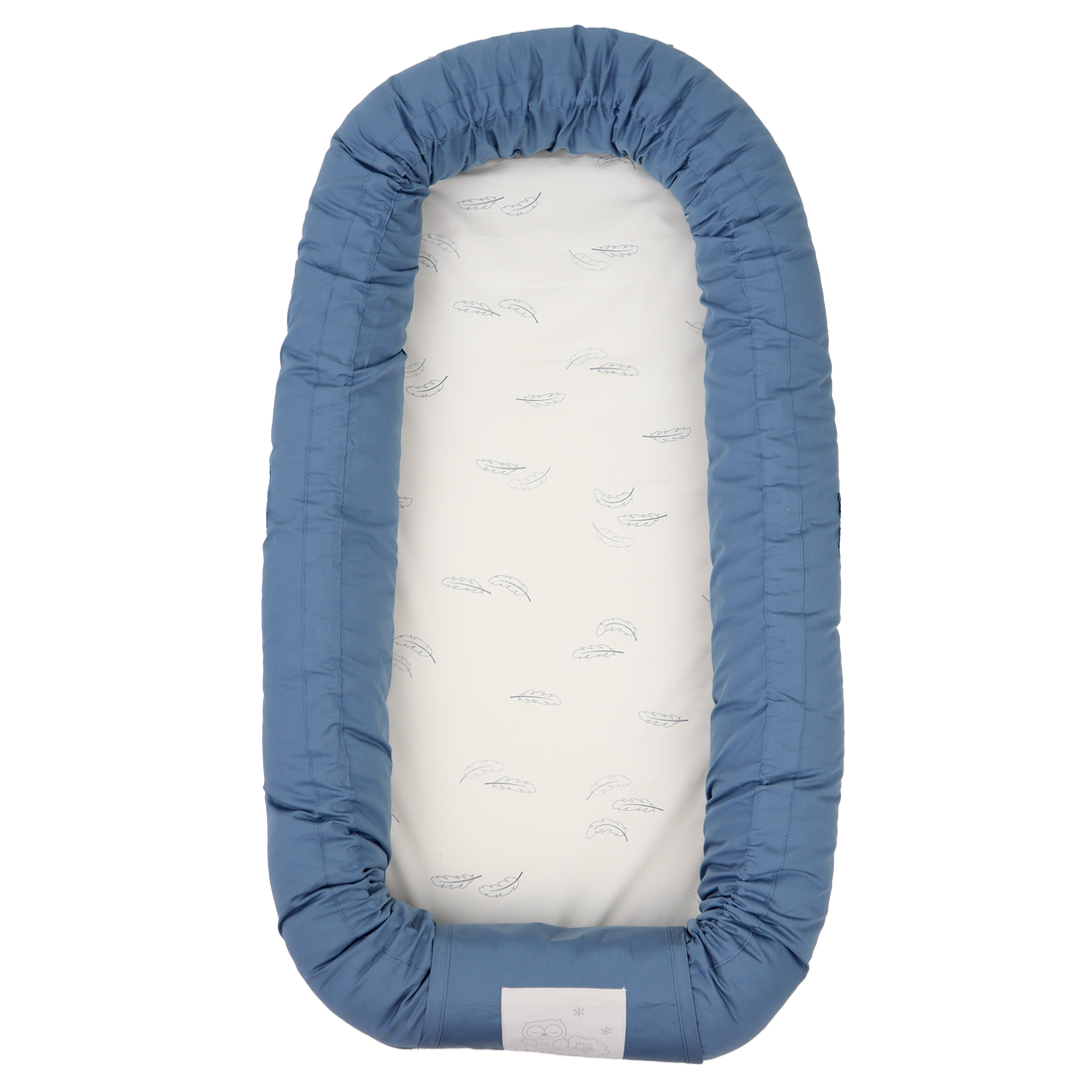 MamaMilla babynest med Fossflakes fyld - Dusty dark blue - Babynest - MamaMilla