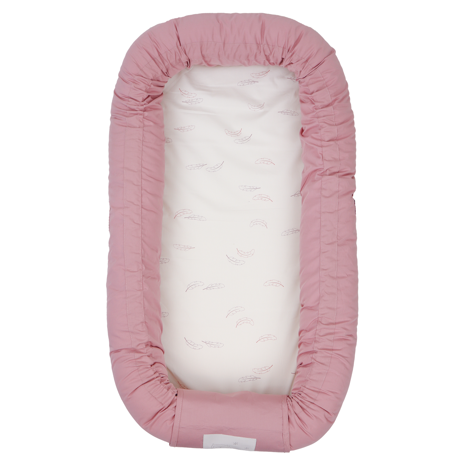 MamaMilla babynest med Fossflakes fyld - Dusty dark rose - Babynest - MamaMilla