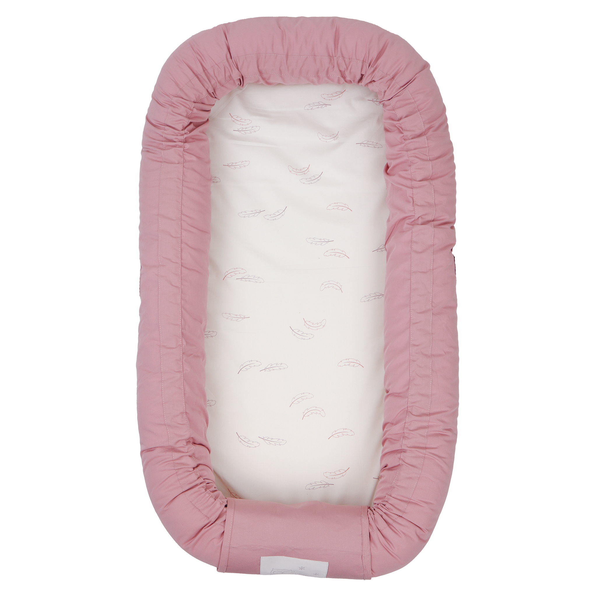 MamaMilla babynest med Fossflakes fyld - Dusty dark rose - Babynest - MamaMilla