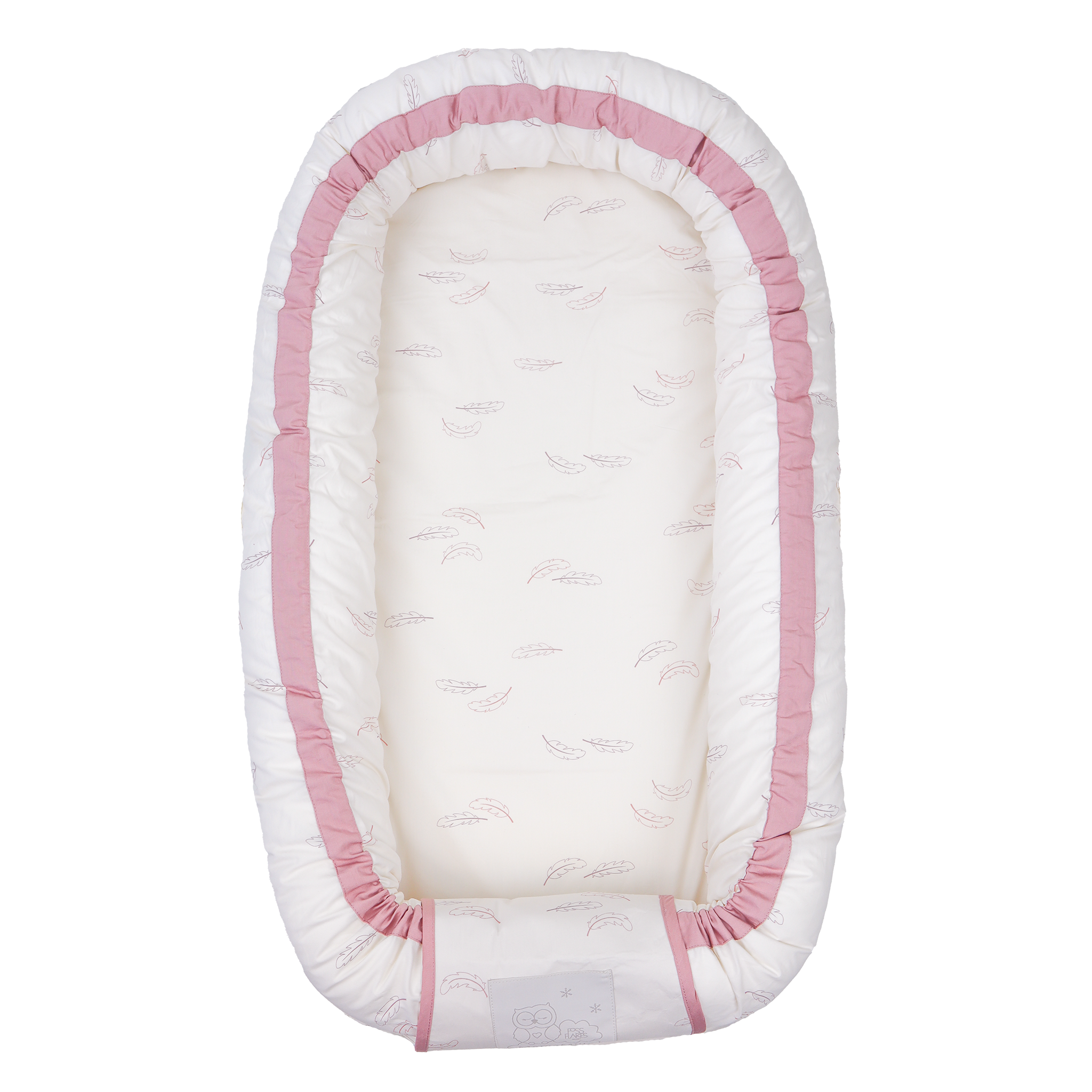 MamaMilla babynest med Fossflakes fyld - Rose feathers - Babynest - MamaMilla