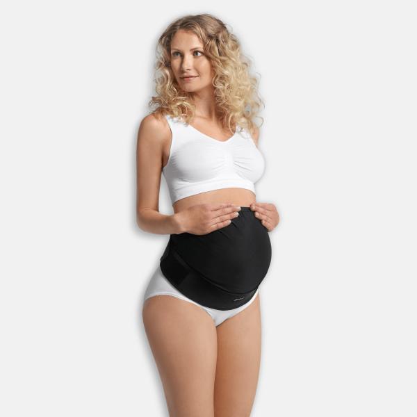 Carriwell deluxe støttebælte til gravid - Belly binder - Justerbar - Sort - Graviditetstøj - MamaMilla