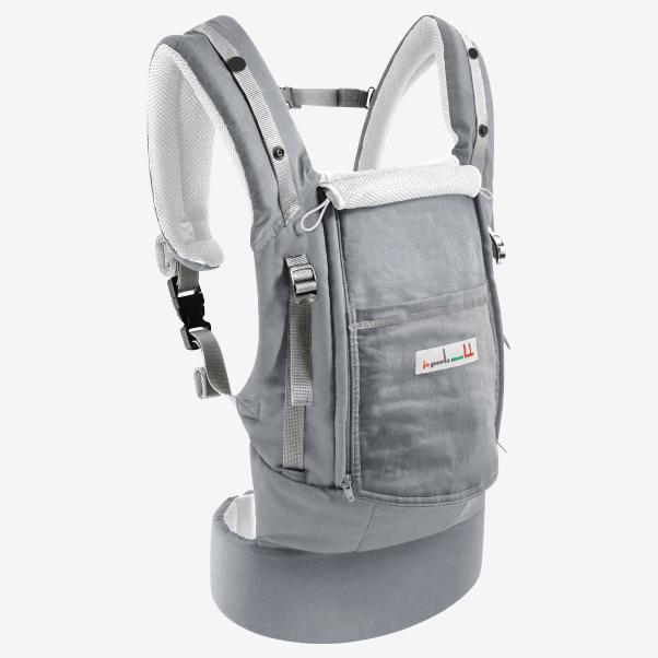 Je porte mon bebe bæresele - Lysegrå - bæresele - MamaMilla