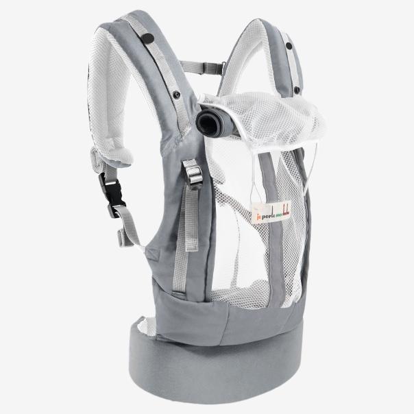 Je porte mon bebe bæresele - Lysegrå - bæresele - MamaMilla