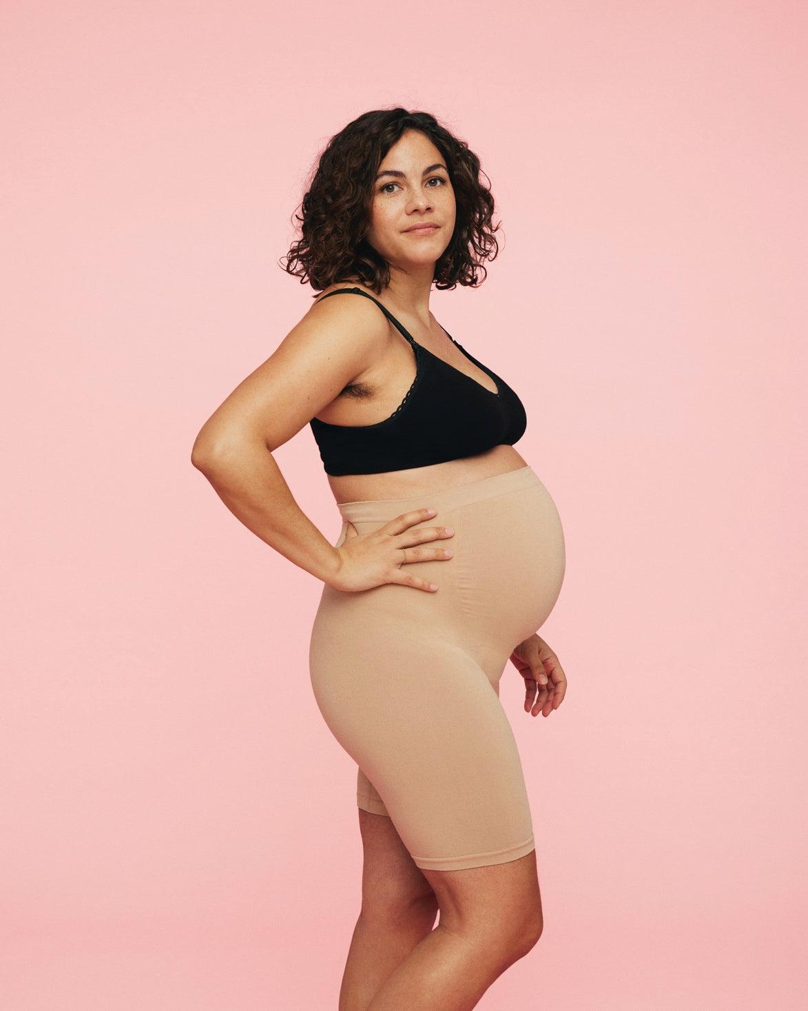Momkind Support shorts til gravide - Sand - Graviditetstøj - MamaMilla