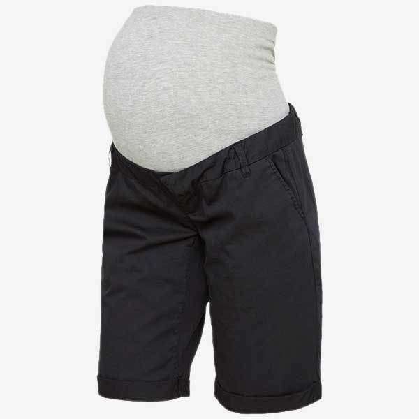 Mamalicious vente bermudashorts - Sort - Graviditetstøj - MamaMilla