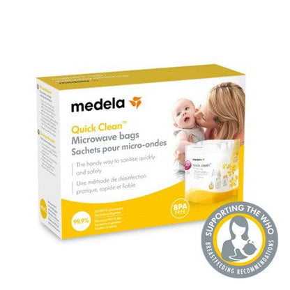 Medela - Quick Clean poser til sterilisation i mikroovn - Flaskebarn - MamaMilla
