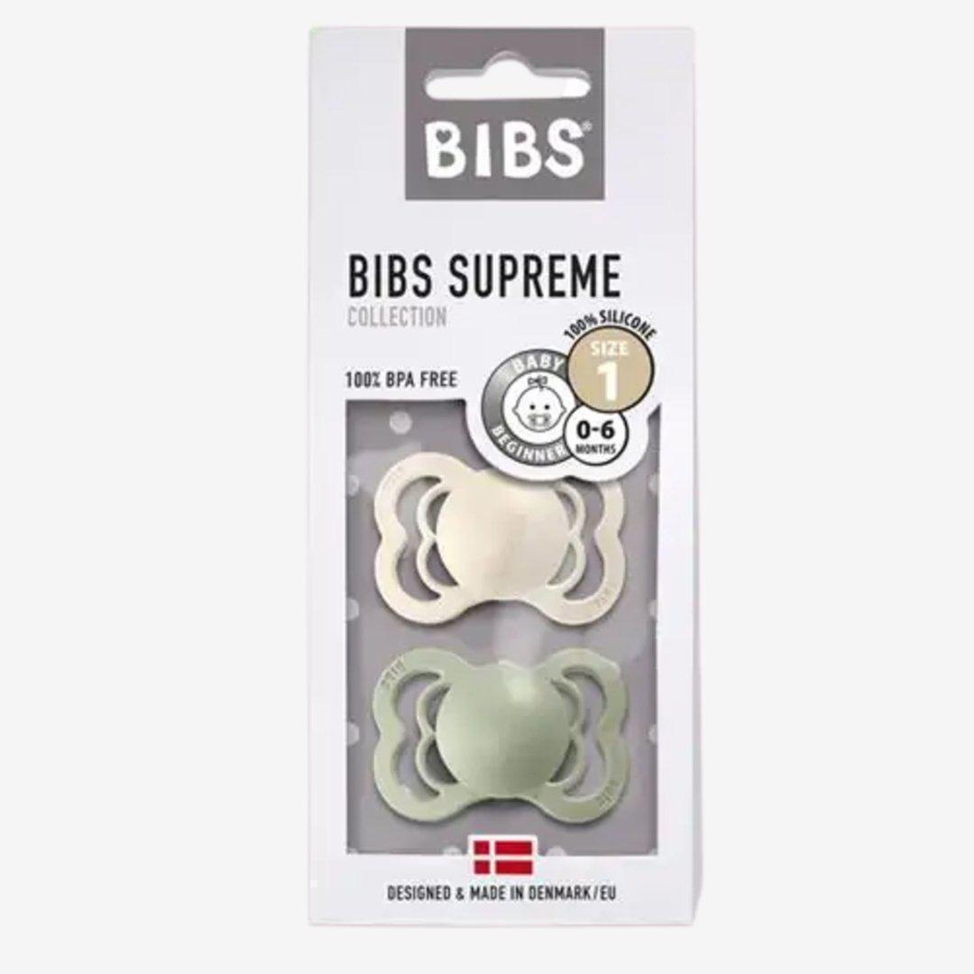 Bibs supreme silikone Ivory/Sage - Sut - MamaMilla