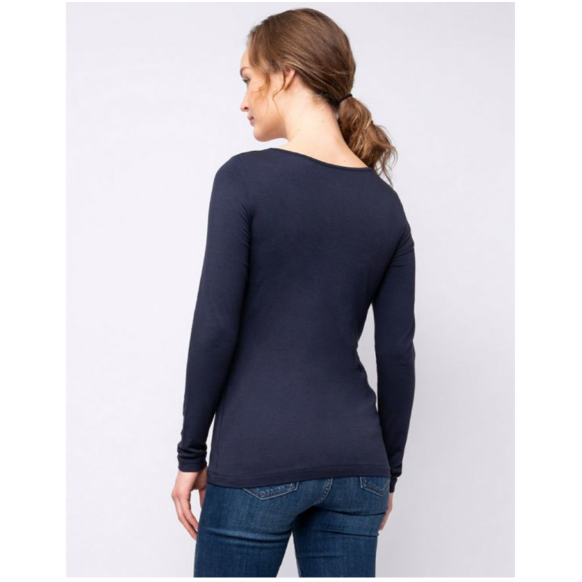 Seraphine 2-pack Vente- og amme Bluser i bambus- Laina - Navy/Grå - Ammetøj - MamaMilla