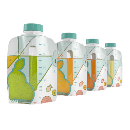 Babymoov Genanvendelige klemposer FOODI - 20 stk. - Grød - MamaMilla