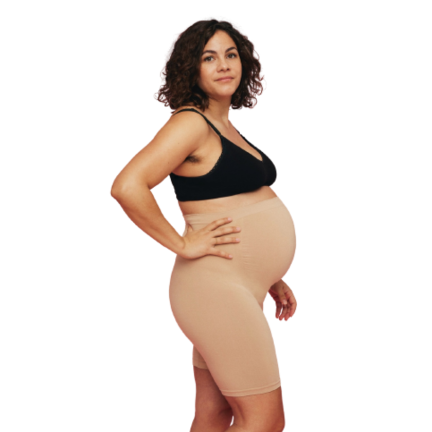 Momkind Support shorts til gravide - Sand - Graviditetstøj - MamaMilla