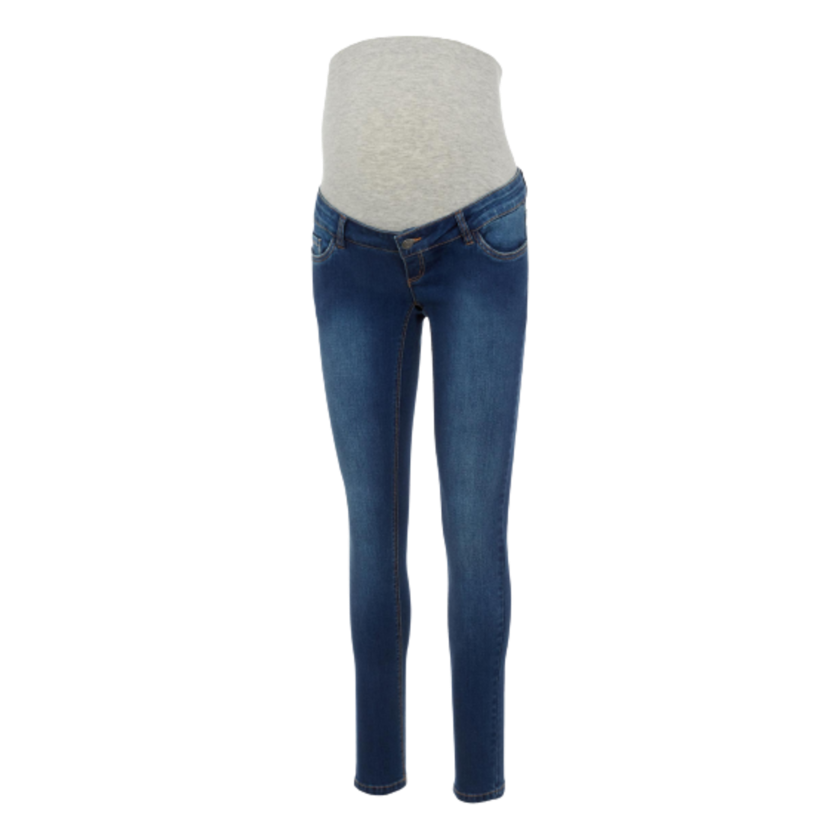 Mamalicious slim fit ventejeans - Blue denim - Graviditetstøj - MamaMilla