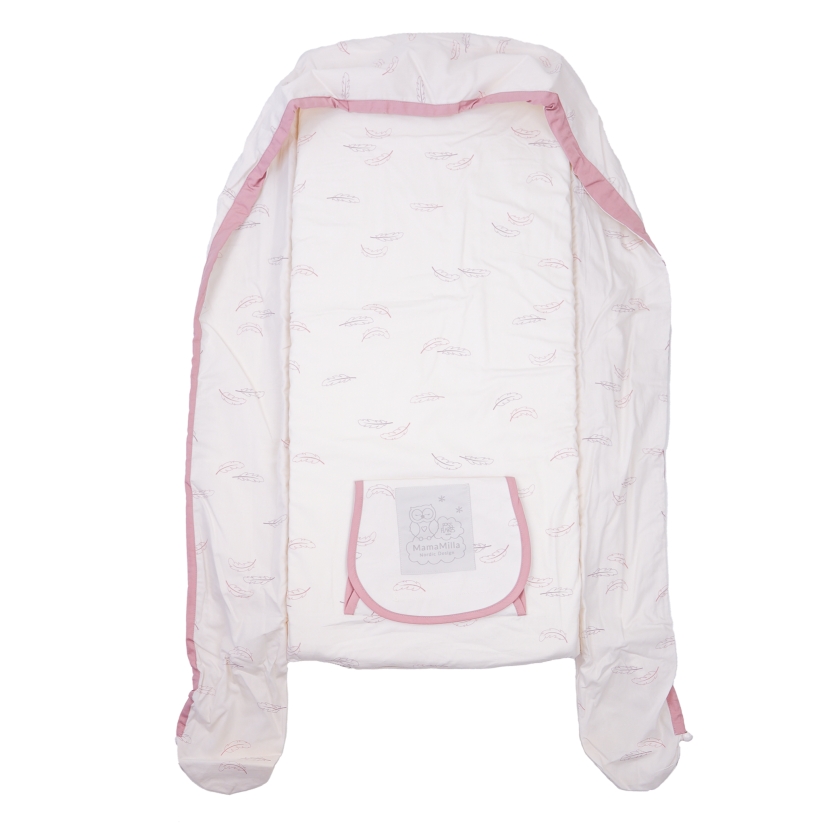 MamaMilla babynestcover - Rose feathers - Cover til babynest - MamaMilla