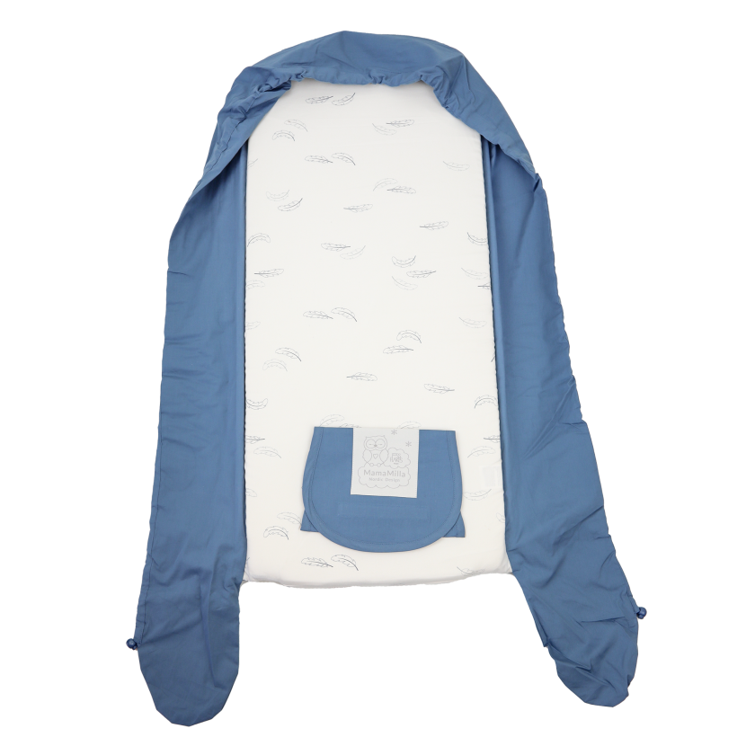 MamaMilla babynestcover - Dusty dark blue - Cover til babynest - MamaMilla