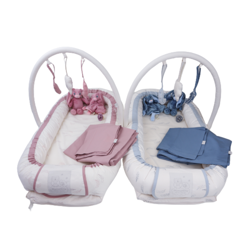 MamaMilla legebøjle til babynest - Blue - Aktivitetslegetøj - MamaMilla