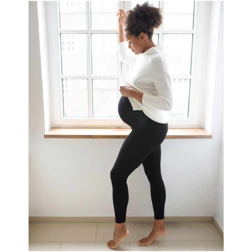 Seraphine graviditetsleggings i bambus - Tammy Overbump - Sort - Graviditetstøj - MamaMilla