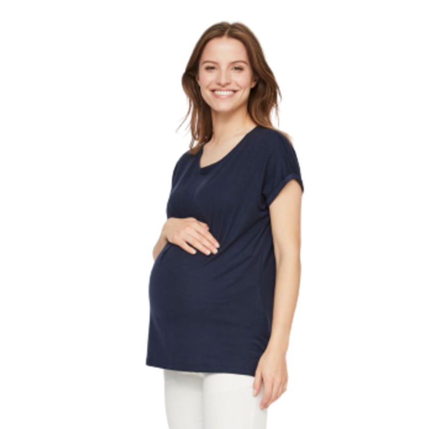 Mamalicious graviditetstop - Jersey - Navy - graviditetstøj - MamaMilla