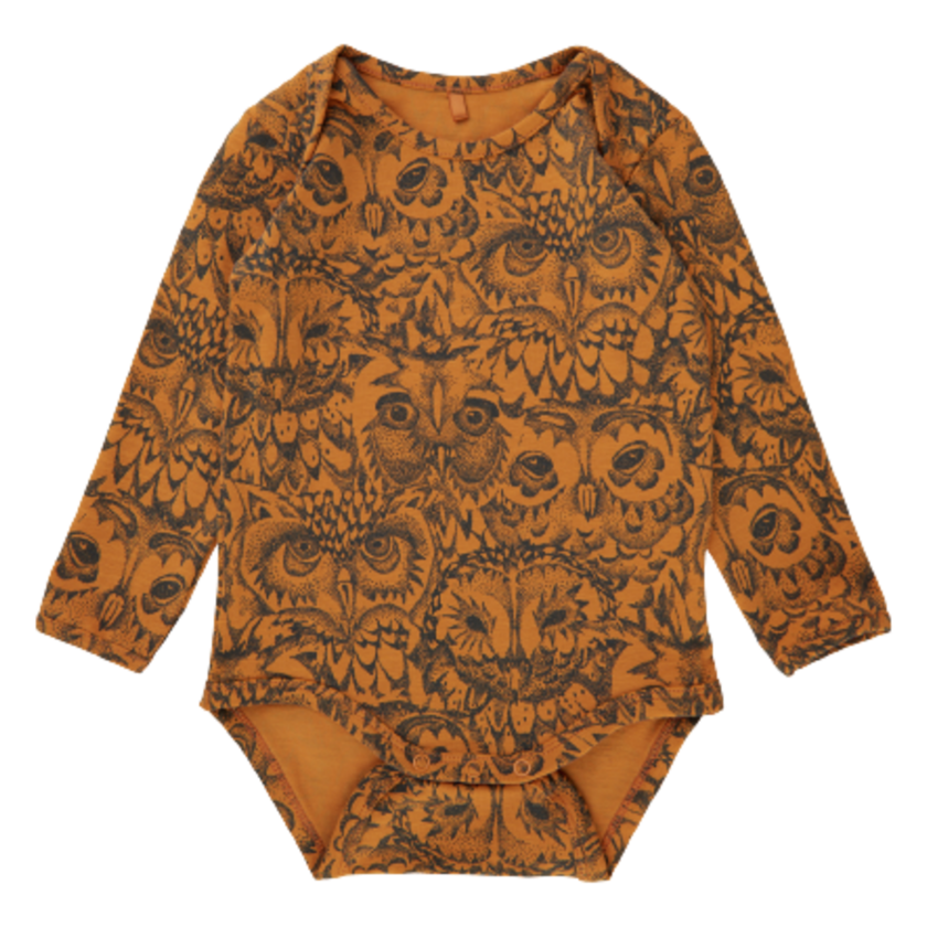 Soft gallery - Økologisk body - Owl - Golden Oak - Body - MamaMilla